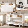 Whisen Wood Twin Size Murphy Bed with Charging Station and a Drawer - 4 of 4