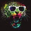 Men's Design By Humans Technicolor Jaguar By clingcling T-Shirt - 2 of 4
