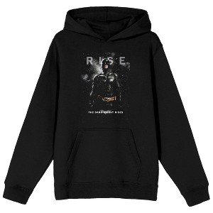 The Dark Knight Rises DC Comic Book Men's Black Graphic Print Hooded Sweatshirt - 1 of 1