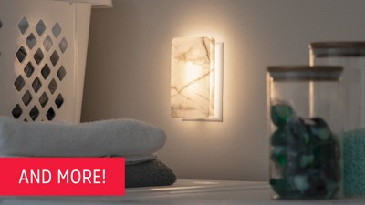 Marble Design Light Sensing LED Night Light