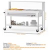 Commercial Food Warmer - 1500W Electric Steam Table with Acrylic Guard, 12-Pan Stainless Steel, (110V) - 4 of 4