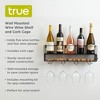 True Wall Mounted Wine Shelf & Stemware Rack, Wood - 2 of 4