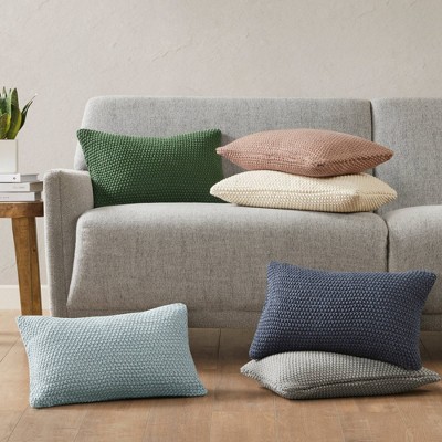 Casual Cottage 20'' Indigo Knit Euro Pillow Cover