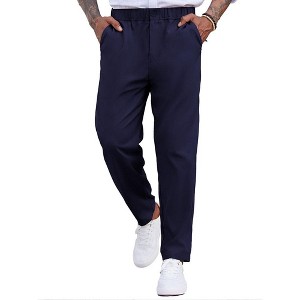 COOFANDY Men's Casual Pants Relaxed Fit Flat Front Expandable Waist Chino Slack Trousers - 1 of 4