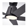 Emerson Floret Eco 60" Outdoor Damp Barbeque Black Ceiling Fan  Charcoal Blades - 2 of 4