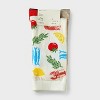 Women's Mediterranean Diet 3pk Crew Socks - A New Day™ Ivory/Red/Oatmeal Heather 4-10 - 2 of 3