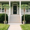 Artificial Palm Trees with Weighted Base, UV Resistant for Indoor & Outdoor. Perfect for Home, Office, Pool, Party & Wedding Decor. Easy Assembly. - 4 of 4