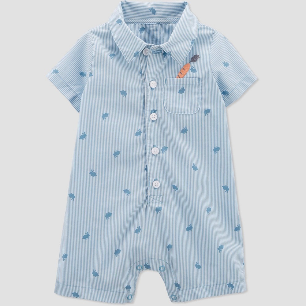 Size Newborn Carter's Just One You ? Baby Boys' Striped Romper - Blue