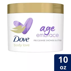 Dove Beauty Body Love Peptide Serum + Pure Glycerin Age Embrace Pre-Cleanse Shower Butter - 10oz
