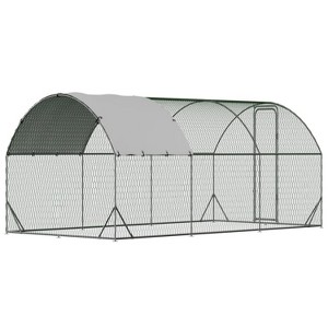 GustoWave  Large Metal Chicken Coop  Walk-in Poultry Cage - 1 of 4