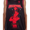 Seven Times Six Marvel Deadpool Basketball Jersey Men's Dead Baller Athletic Gym Tank Top Black - 2 of 4