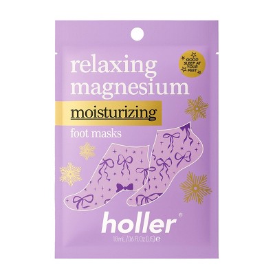 Holler and Glow Good Sleep Goals Relaxing Magnesium Foot Mask - 0.6 fl oz