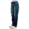 Derek Heart Womens Mid Rise, Relaxed Jeans with Rhinestones - 2 of 4