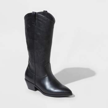 Girls' Rochelle Glitter Zipper Lace-up Combat Boots - Art Class™ Black 13 :  Target