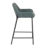 Contemporary Fixed-Height Counter Stool (Set of 2) with Padded Seat and Backrest - 3 of 4