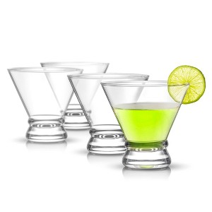 JoyJolt Afina Collection Cocktail Glasses Set - Set of 4 Martini Glasses - 8-Ounces - 1 of 4