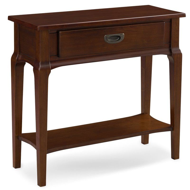 Leick Home Stratus Hall Stand with Drawer in Heartwood Cherry, 1 of 7