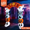 Joyfy 8 FT Tall Halloween Inflatable Outdoor Decoration, Cute Stacking Ghost Inflatable Archway with LEDs for Halloween Yard Garden Lawn Decoration - 3 of 4