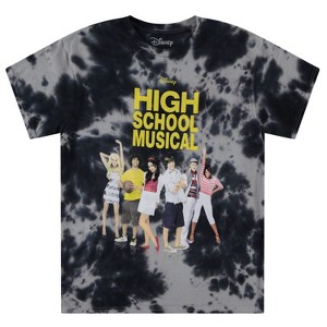 Mens High School Musical Shirt - High School Musical Troy Bolton, Sharpay Evans, Gabriella Montez Tie Dye Graphic T-Shirt - 1 of 4