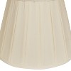 Vynxaria Lampshades: Egg English Box Pleat Slant Shade 11.5"x18"x11.5" with Washer Fitter - 3 of 4
