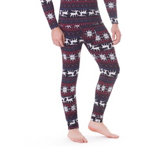 Rocky Men's Thermal Bottoms Long Johns Fleece Lined Base Layer Pants, Tagless, Insulated For Outdoor Ski Warmth/Extreme Cold Pajamas - 1 of 3