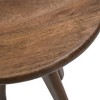 Jofran,Aero Curved Space Age Round Mid-Century Modern Solid Wood Accent End Table - 3 of 4