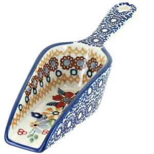 Blue Rose Polish Pottery Scoop - 1 of 1