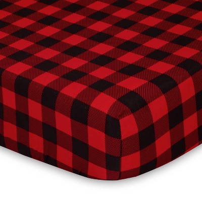 The Peanutshell Fitted Playard Sheets - Buffalo Plaid and Gray Plaid - 2pk