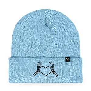 Dalix Heart of Bones Embroidered Beanie Skeleton Warm Winter Knit Hat for Women - 1 of 4