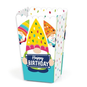 Big Dot of Happiness Gnome Birthday - Happy Birthday Party Favor Popcorn Treat Boxes - Set of 12 - 1 of 4