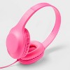 On-Ear Headphones with 4ft-Wired Cable - heyday™ Neon Pink - 3 of 4