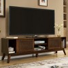 TV Stand for TVs Up to 75", Entertainment Console Table with Storage Shelves, Rattan Doors for Living Room or Media Room-Maison Boucle - 2 of 4