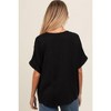 Pinkblush Black V-Neck Pin-Tuck Detail Maternity Top - 4 of 4