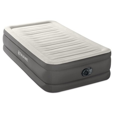 INTEX Twin Air Mattress, TruAire Luxury 18" Inflatable Bed with Built-in Pump