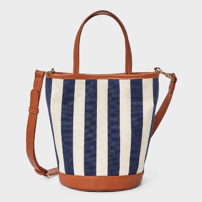 Striped Bucket Crossbody Bag - Universal Thread™