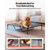 VEVOR Elevated Dog Bed for Large Dogs, Portable Raised Dog Cot with Steel Metal Frame and Breathable Teslin Mesh, XL, Gray - 3 of 4