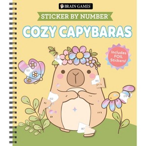 Brain Games - Sticker by Number: Cozy Capybaras - by Publications