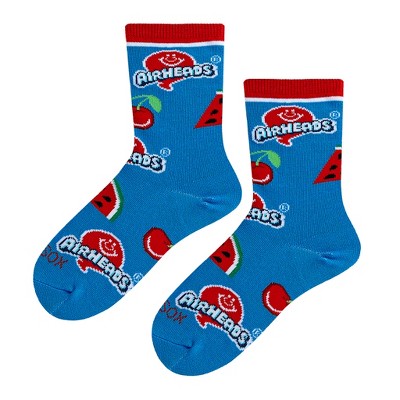 Cool Socks, Airheads Cherry, Funny Novelty Socks, Large