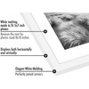 Americanflat 8x10 Picture Frame in White - Displays 5x7 With Mat and 8x10 Without Mat - Set of 5 Frames - Sawtooth Hanging Hardware - 4 of 4