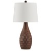 Signature Design by Ashley Cartford Ceramic Table Lamp (Set of 2), Reddish Brown - 3 of 4