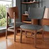 Mshliw Upholstered Dining Chairs Set of 4, Mid-Century Modern Kitchen Chairs with Ergonomic Backrest & Sturdy Rubberwood Frame for Dining Room - 2 of 4