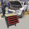 Maggift Tool Boxes and Totes, Movable Case with Wheels and Drawers, Rolling Storages for Workshop of Heavy Duty Metal Tool, Black, 26.9"*17.9"*28.5" - 2 of 4