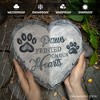 Paws Printed on our Hearts Memorial Stepping Stone for Pet, 9.5" Dog Funeral and Pet Cemetery Decor| OrnamentallyYou - 4 of 4