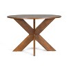 Vynxaria 46.10" Round Dining Table, Modern Farmhouse Style Cherry Kitchen Table, Ideal for Home Dining Spaces - 4 of 4