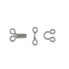 Dritz 96ct Hooks & Eyes Nickel: Sewing Fasteners, Metal, Silver, Hook and Eye, Blouse Hook, 96 Pieces - 3 of 4