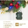 18 Inch Front Door Christmas Wreaths, Artificial Xmas Wreath with Pine Cones, Ball, Berry Clusters, Perfect for Window Indoor Outdoor - 4 of 4