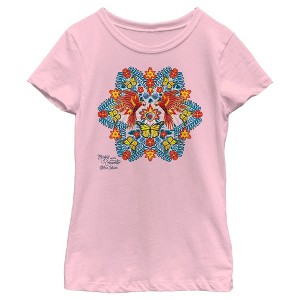 Girl's Encanto Parrot Mandala By Catalina Estrada T-Shirt - 1 of 4
