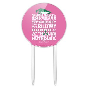 National Lampoons Christmas Vacation Jolliest Bunch Acrylic Cake Topper - 1 of 4