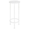 vidaXL Plant Stand Antique White Metal Medium Stackable Plant Stand - 3 of 4
