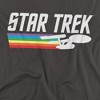 Star Trekrainbow Trail Adult T-Shirt Charcoal - 2 of 4